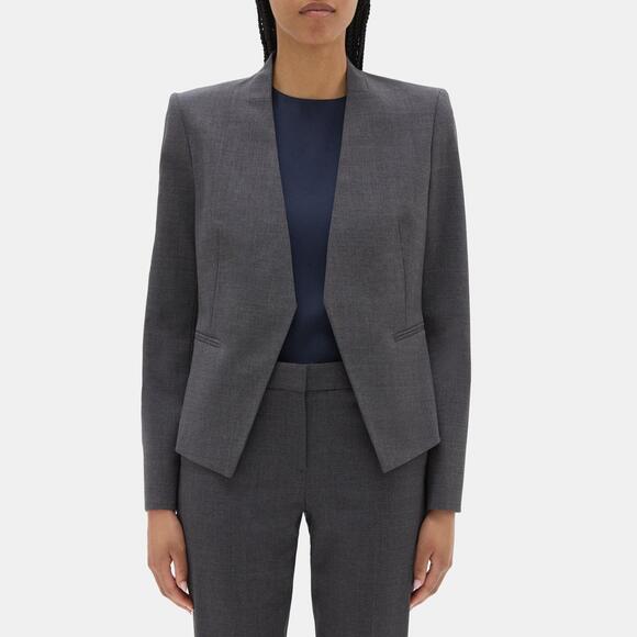 Theory Jackets & Blazers - Open Blazer In Sevona Stretch Wool